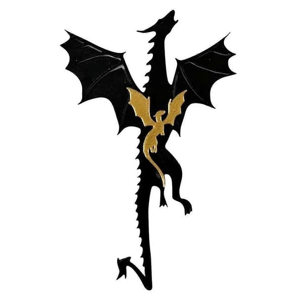 [LLC] Dragebokmerker for menn, boktilbehør for leseglade, bokmerker for lesing svart og gull, B Black