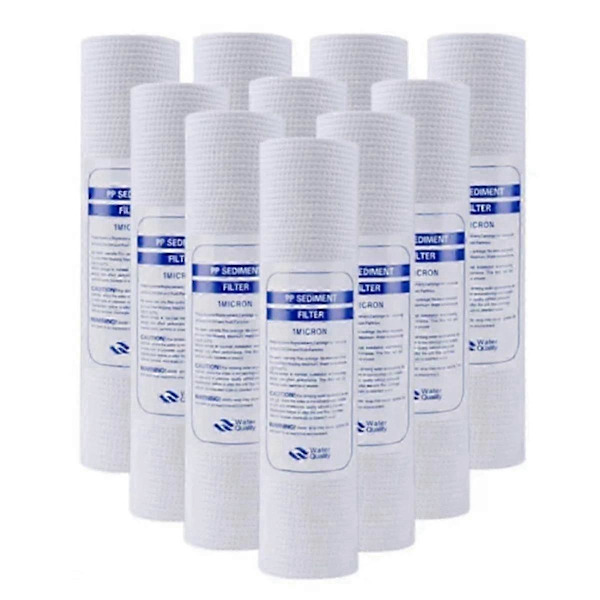 [LLC]Th PCS Universal vannfilter PP bomullsfilter sedimentvannfiltre polypropylenmateriale, 1 Mi