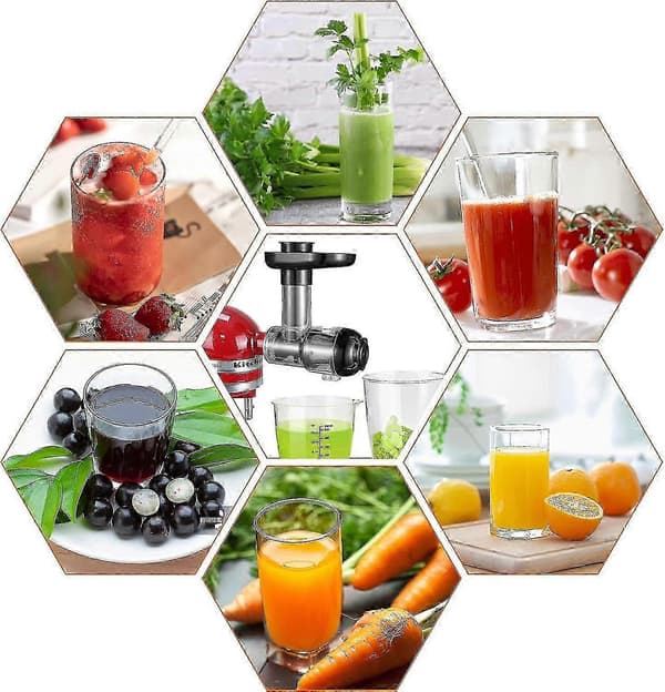Kitchenaid Långsam Frukt- och Grönsaksjuicpress, Citruspress Blender Tillbehör