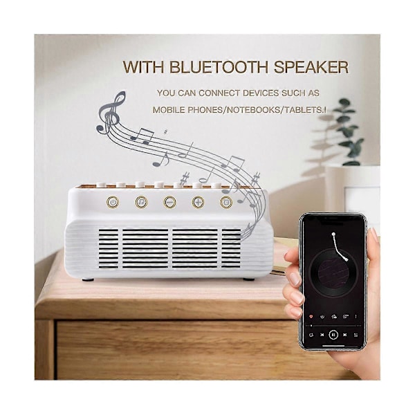 [LLC]Søvn Bluetooth-højttaler med timer 8 musikbokse Forbedrer søvn til julegaver