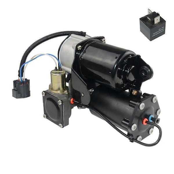 LR023964 LR061663 LR045251 Luftfjädringskompressor och relä Black