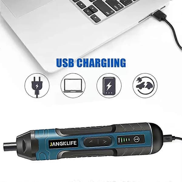 [LLC]Cordless Electric Screwdriver 1300mah Battery Mini Drill 3.6V Power Tool Kit Kit B