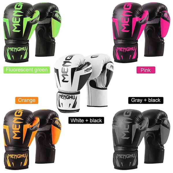 [LLC]Thxing Handskar Kickboxning Muay Thai Boxningssäck Handskar Utomhussport Vantar Boxning white
