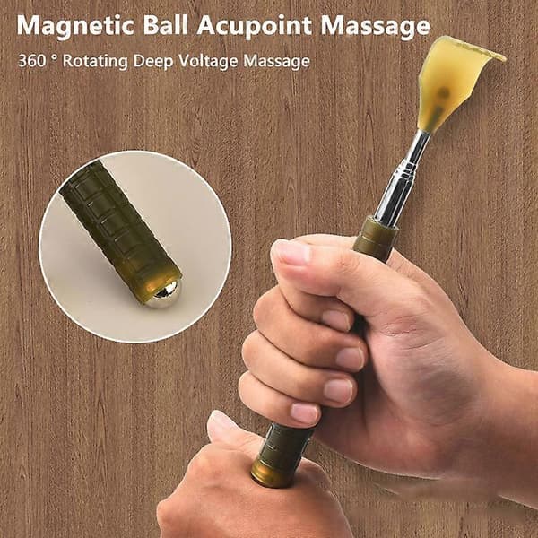[LLC] 1pc Retractable Back Scratcher Telescopic Scratching Stick Back Massager Back Scraper