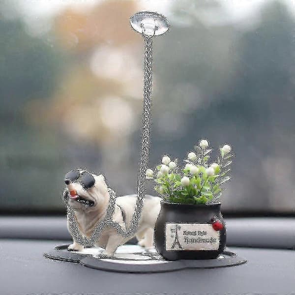 [LLC]1 stycke figurin bildelar hantverksprydnad abstrakt konst hund bilinteriör