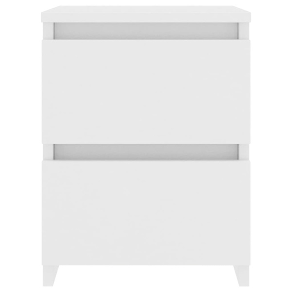 [LLC]vidaXL Bedside table 2 pcs white 30x30x40 cm engineered wood Vit white