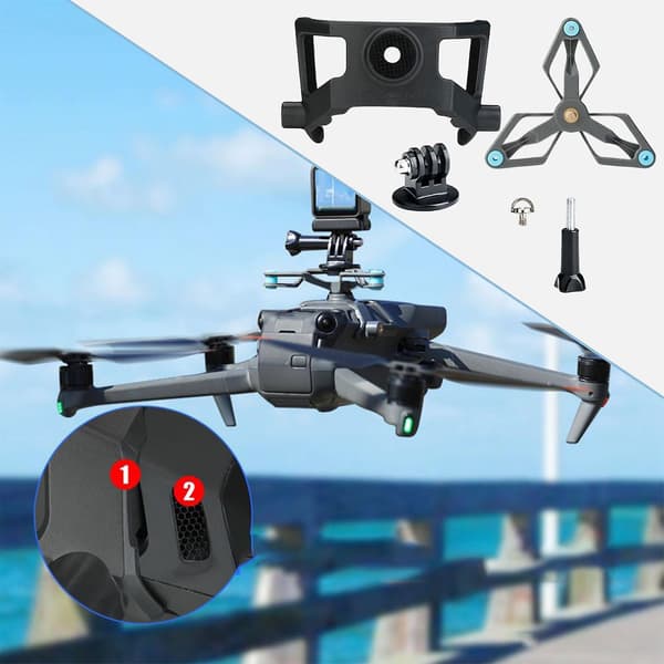 [LLC] Drone monteringsbeslag Støddæmperbeslag Drone dele til DJI Mavic 3 1 sæt