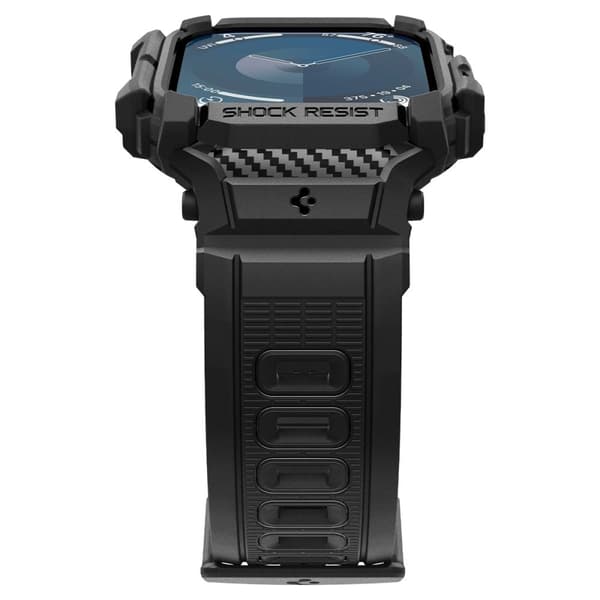 [LLC]Spigen Apple Watch 11/10 42 mm Deksel/Armbånd Rugged Armor 'Pro' Matt Svart Termoplastisk polyuretan (TPU)