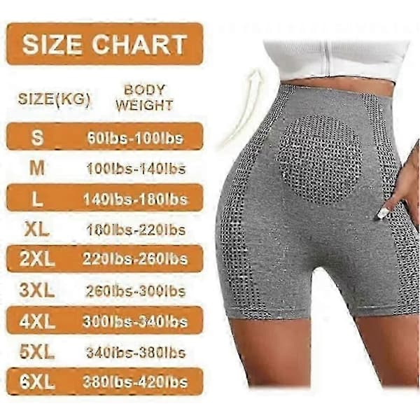 [LLC] Thcro-Vibration Ice Silk Ion Fiber Shorts för komfort grey M