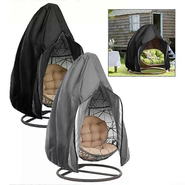 [LLC]Th0 X 200 Cm Äggstolsöverdrag Utomhusmöbler Vattentätt black