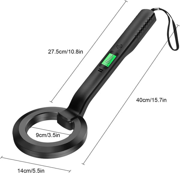 [LLC] Professional Metal Detector - High-Sensitivity Handheld Metal Detector with LCD Display