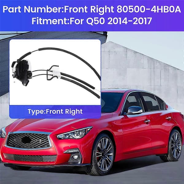 Dørlåsaktuator Dørlåskasse for Infiniti Q50 2014-2017 Front Right