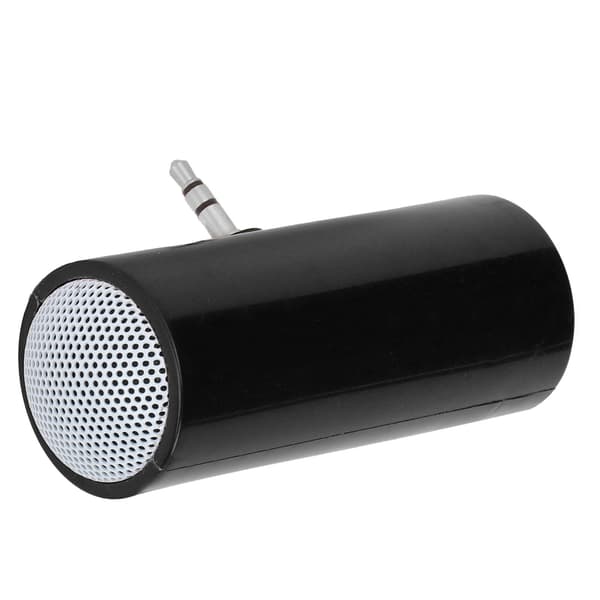 [LLC] 3,5 mm Jack Stereo Mini Speaker Portable Wireless Plug-in Speaker for Mobile Phones and Tablets Black