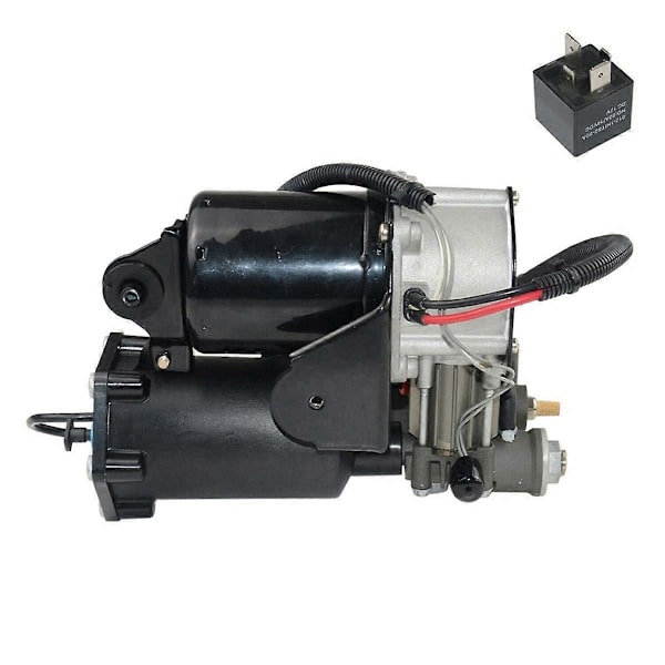 LR023964 LR061663 LR045251 Luftfjädringskompressor och relä Black