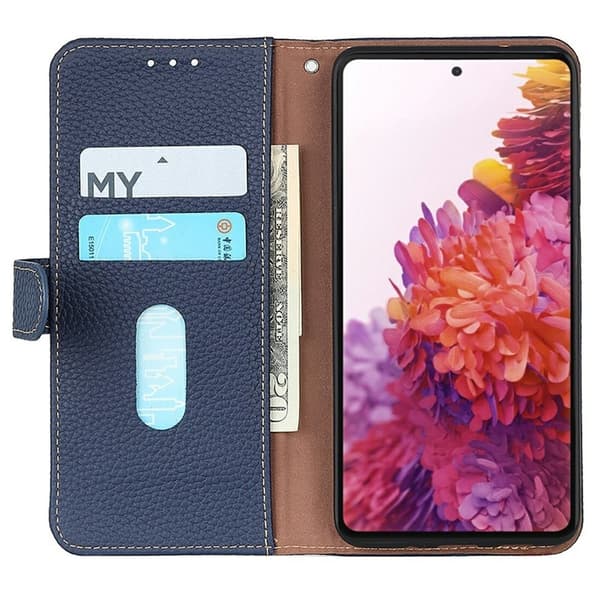 [LLC]KHAZNEH iPhone Air Wallet Case Genuine Leather - Blue