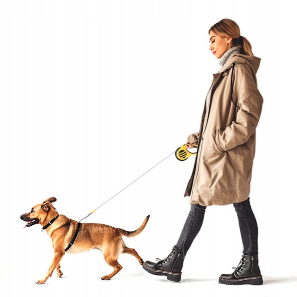 [LLC] AUTOMATIC LEASH WITH LED LAMP 5M FAST RETRACTABLE FOR DOG CAT