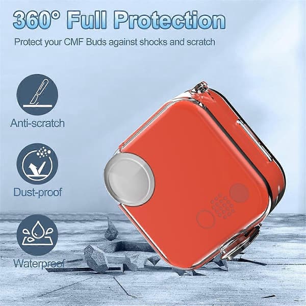 [LLC] Headphone Case for CMF Buds, Hard PC Shell Clear Protective Earbud Case for CMF Buds, Headphone
