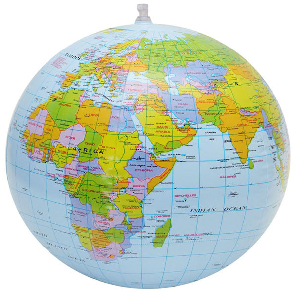 [LLC] Inflatable Globe PVC World Globe Inflatable Earth Beach Ball for Beach Play