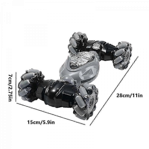 [LLC]RC Stuntbil med Gestusstyring og 360° Rotation Grey