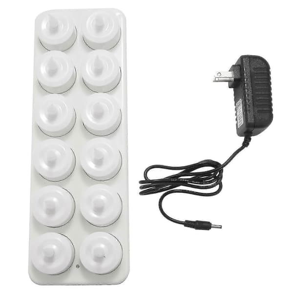 [LLC] Rechargeable LED Electric Candles, Flameless Flickering Tea Lights, Decorations Compatible with Christmas, Part