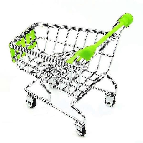 [LLC] Mini Supermarked Håndvogn Handlekurv Oppbevaringskurv Skrivebord Gn