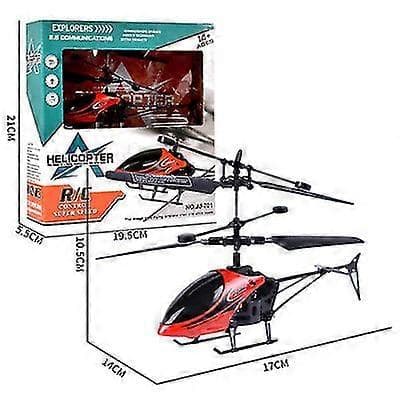 [LLC] Mini RC Helikopter Droppresistent 2.5ch Fjärrkontroll Helikopter Red