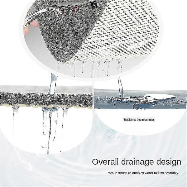 [LLC] Duschmatta för insidan av duschen, luffa badmatta halkfri anti-mögel PVC badmatta 44*75cm