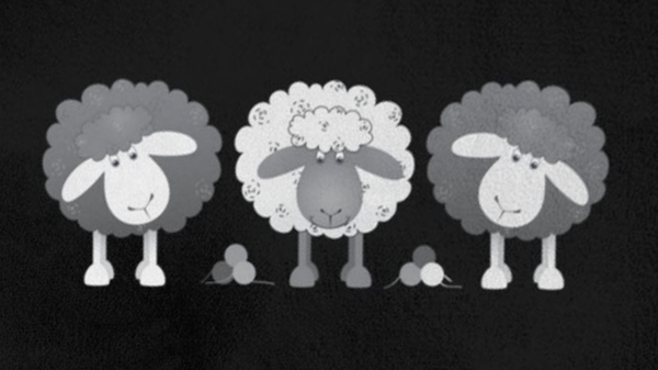 [LLC] Cute Printed Cartoon Sheep Style Doormat, 40 * 60 cm, Foot Mat, H