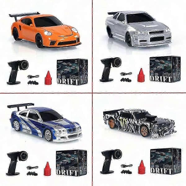 [LLC]2.4G RC Drift Car 1/43 Scale 4WD High-Speed Remote Control Mini Racing Car 4301