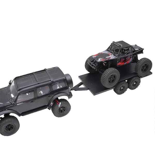 [LLC]RC Crawler Utility Trailer med træk til 1/18 RC Crawler Bil TRX4M Opgraderingsdele