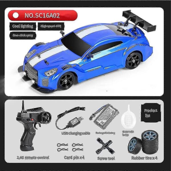 [LLC]Ae86 1/16 RC Driftbil Højhastigheds Fjernstyret Driftbil Til Børn Og Voksne GTR