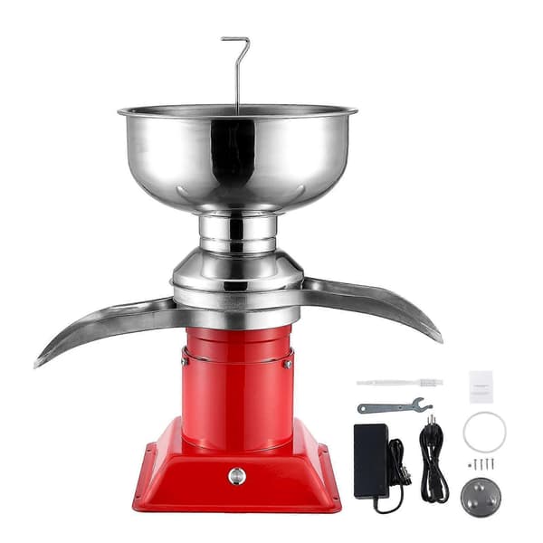 [LLC] Mælkefløde Centrifugal Separator, 304 Rustfrit Stål Elektriske Flødeseparatorer, 100L/H Ydelse 10500RPM Gedemælksseparator