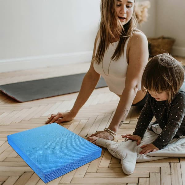 [LLC]Bekväm blå yogaknäskydd för hemmabruk Bekväm knäskydd Hög gummikudde