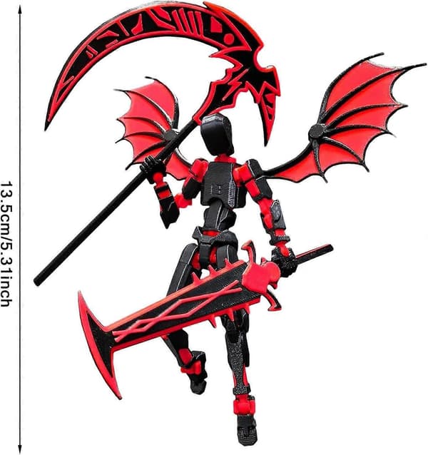 [LLC] Trykt leketøy, Full Motion Actionfigurer, Skrivebordsdekorasjon for bursdagsgave