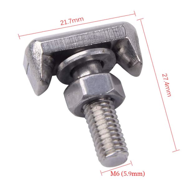 [LLC] Batteri T-Bolt, 4 st. T-Bolt batteripoler i rostfritt stål, bilbatteri