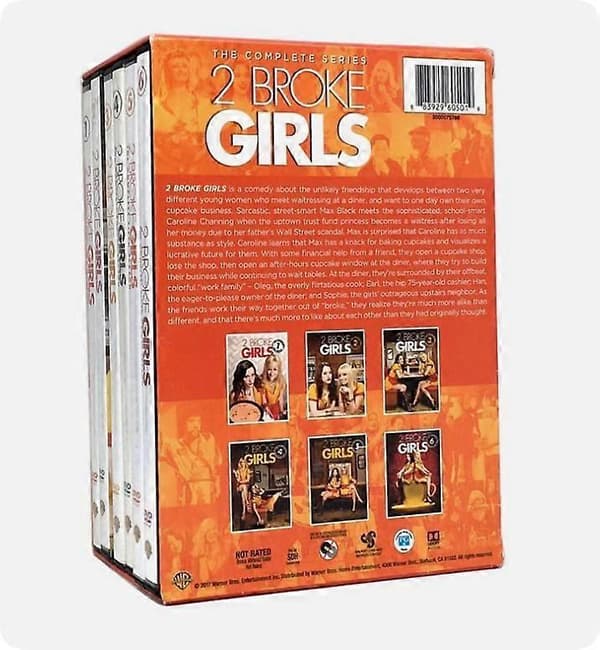 [LLC]2 Broke Girls: Den komplette serie sæson 1-6 (DVD, 17-disc sæt)