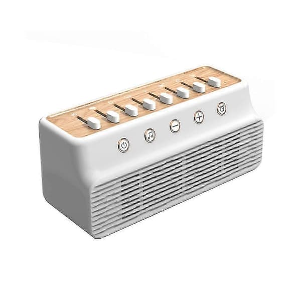 [LLC]Søvn Bluetooth-høyttaler Tidsinnstilt 8 musikkbokser Forbedrer søvn til julegaver White
