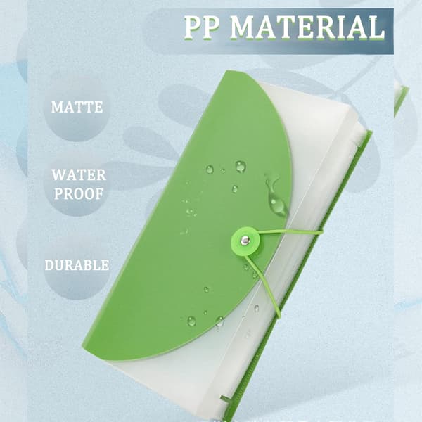 [LLC] 3-pack expanderande mapp 13 fack bärbar plast expanderande