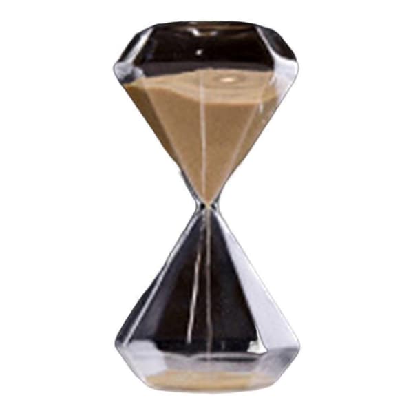 [LLC]Thamond-formede timeglas i glas Slidstærk skrivebordsdekoration til hjemmekontoret Glod 30min