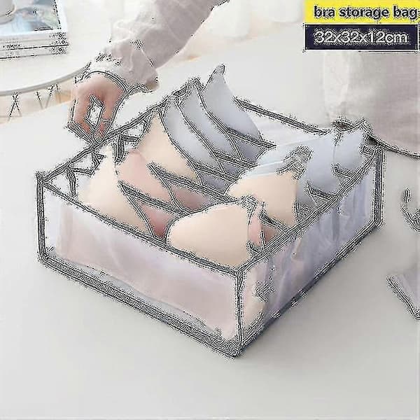 [LLC] Three-piece Bra Storage Box Drawer Separation And Sorting Grid Bra Sorting Box