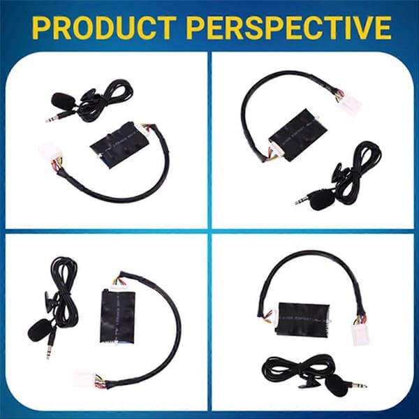 [LLC]2Sæt Radio Audio Adapter Bluetooth AUX Kabel til Mikrofon Håndfri Musik Interface Disc Box
