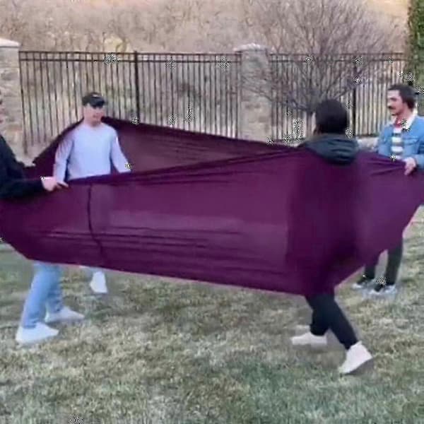 [LLC]Elastiskt träningsband för teambuilding-spel, hög elasticitet, stor Black Circumference 600x75CM