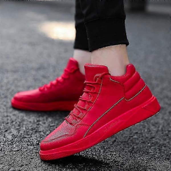 [LLC]Thn's High Top pustende sklisikre løpesko 717 Red 44