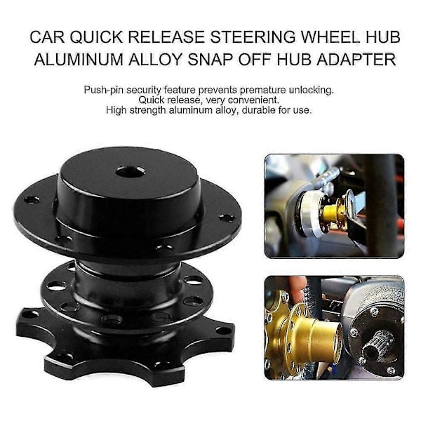 [LLC]Universal Quick Release Adapter Snap Off Rat til racerbil black