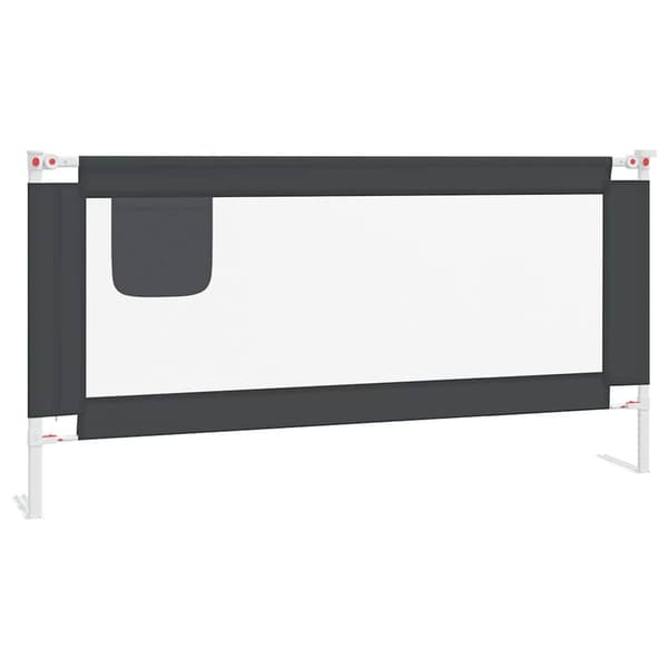 [LLC]vidaXL Barnesenggjerde mørkegrå 180x25 cm stoff grå gray