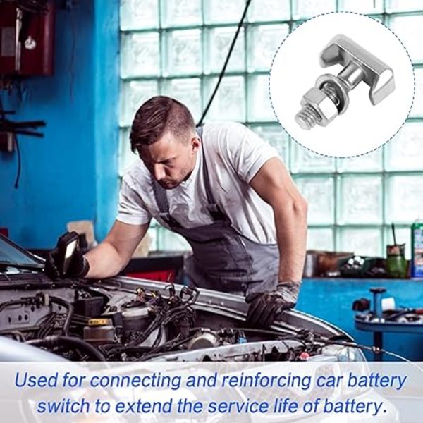 [LLC]Batteri T-Bolt, 4 stk. T-Bolt batteripoler i rustfritt stål, bilbatteri