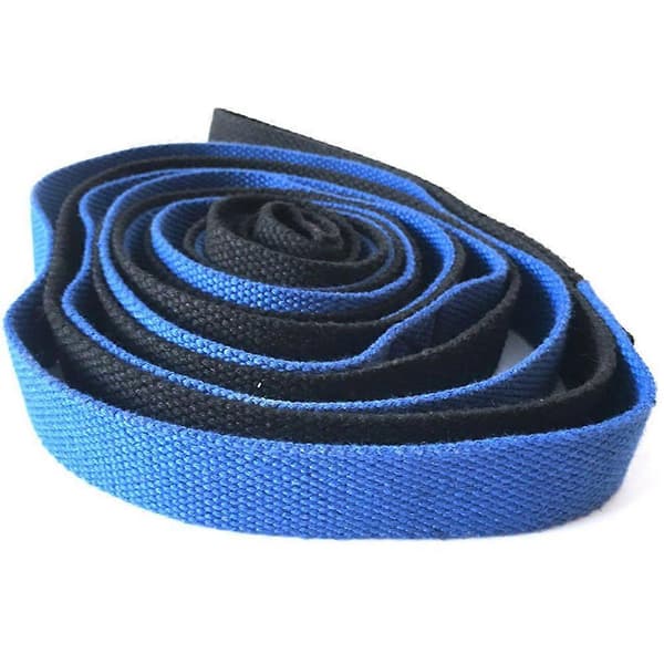 [LLC] Premium hållbart bomullsstretchband, icke-elastiskt stretchband för yoga, pilates och dans blue