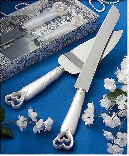 [LLC]Thand Ny Bröllopstårta Resin Handtag Kniv och Serveringsset