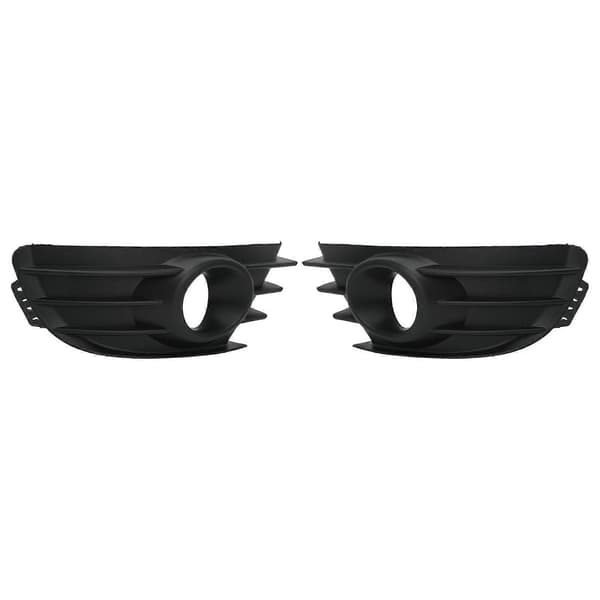 [LLC]Par Front Bumper Tåkelysgrill Svart Tåkelysdeksel Erstatning for Citroen C4 2004-2008