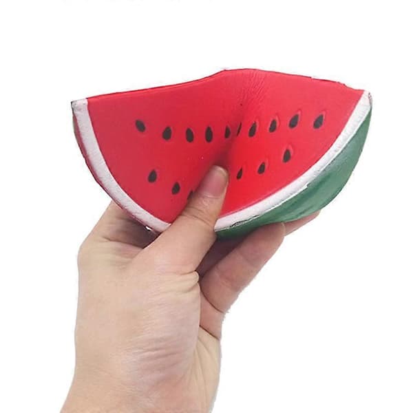 [LLC] Vattenmelon Frukt Squishies Leksaker Långsamt Stigande Stresslindrande Sensoriska Leksaker Vattenmelon Stressboll Sommarfestpresenter för Barn Vuxna A
